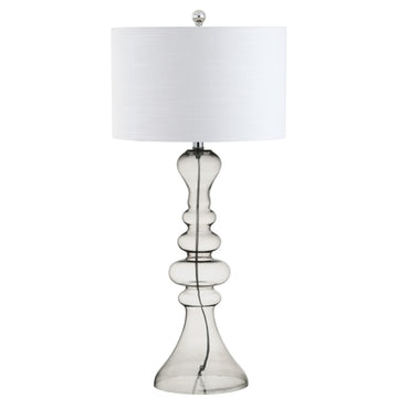 Madeline 35" Curved Glass LED Table Lamp - JONATHAN Y